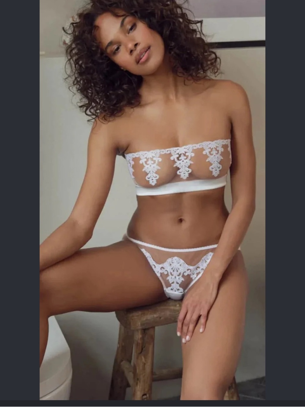Fleur of London ARIA Ivory Bridal 2PC Set M/L✨Luxury French Lace✨Was$950